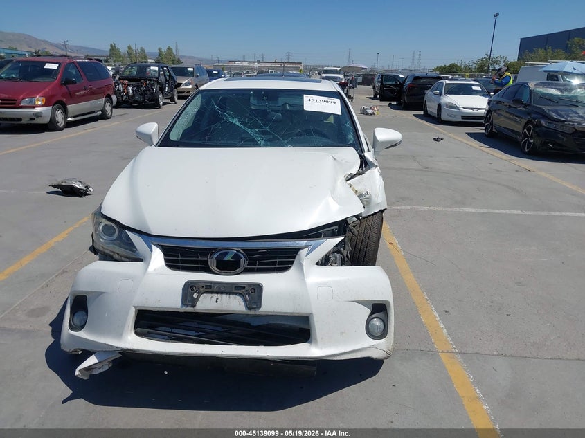 2013 Lexus Ct VIN JTHKD5BH9D2172873 IAAI salvage auction — FRONT END, Salvage (California), sold $2,400 on 2026-07-12 (photo 6)