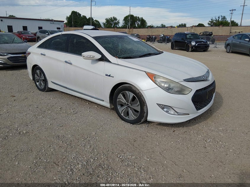 2013 Hyundai Sonata VIN KMHEC4A42DA080371 IAAI salvage auction — HAIL, Clear (Missouri), sold $25 on 2026-07-30 (photo 1)