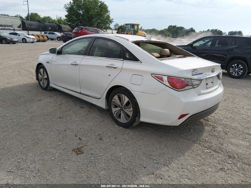 2013 Hyundai Sonata VIN KMHEC4A42DA080371 IAAI salvage auction — HAIL, Clear (Missouri), sold $25 on 2026-07-30 (photo 3)