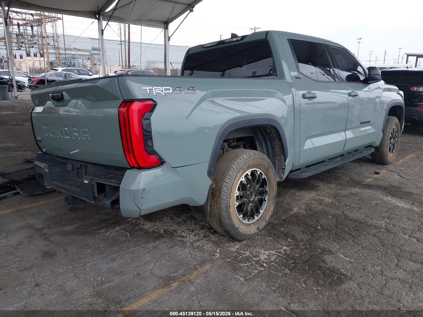 2022 Toyota Tundra VIN 5TFLA5DB5NX035523 IAAI salvage auction — Front & Rear, Salvage (California), sold $17,300 on 2026-06-16 (photo 4)