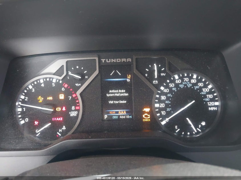 2022 Toyota Tundra VIN 5TFLA5DB5NX035523 IAAI salvage auction — Front & Rear, Salvage (California), sold $17,300 on 2026-06-16 (photo 7)