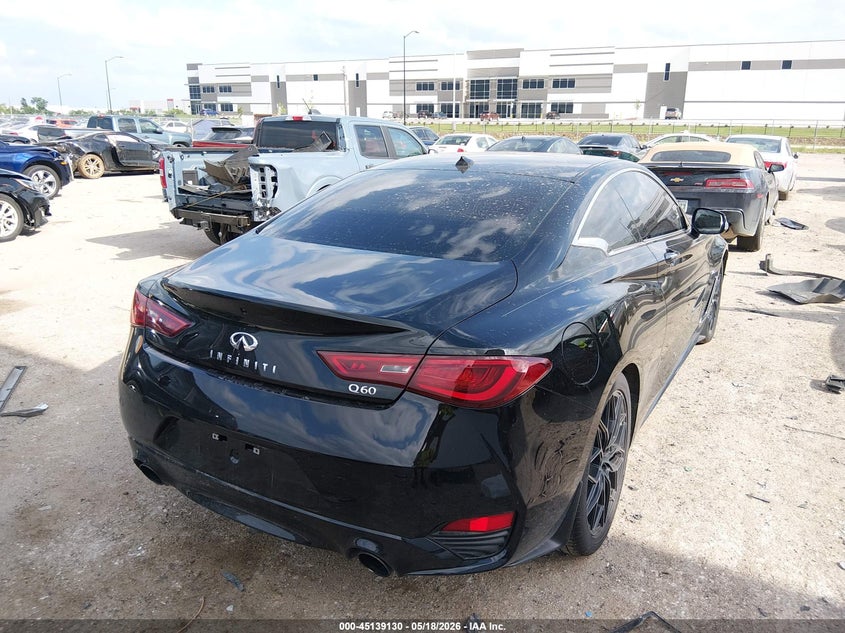 2017 Infiniti Q60 VIN JN1EV7EK7HM361789 IAAI salvage auction — FRONT END, Salvage (Texas), sold $5,400 on 2026-07-07 (photo 4)