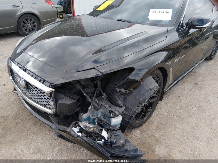 2017 Infiniti Q60 VIN JN1EV7EK7HM361789 IAAI salvage auction — FRONT END, Salvage (Texas), sold $5,400 on 2026-07-07 (photo 6)