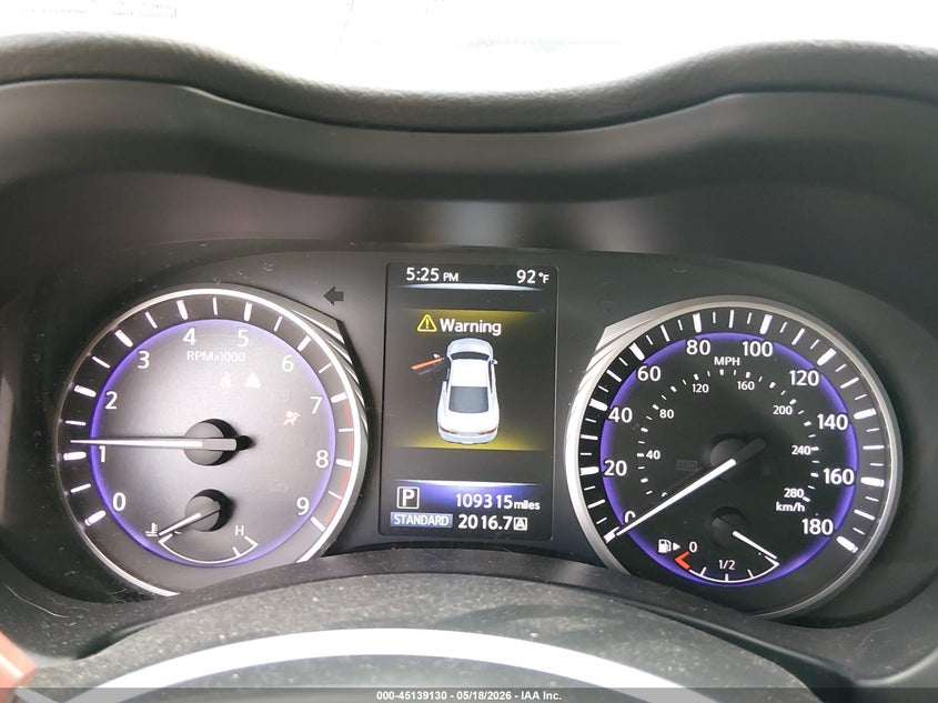 2017 Infiniti Q60 VIN JN1EV7EK7HM361789 IAAI salvage auction — FRONT END, Salvage (Texas), sold $5,400 on 2026-07-07 (photo 7)