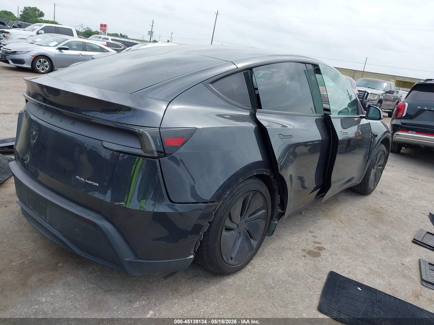2026 Tesla Model y VIN 7SAYGDEE1TF342205 IAAI salvage auction — REAR END, Original (Texas), sold $20,800 on 2026-07-16 (photo 4)