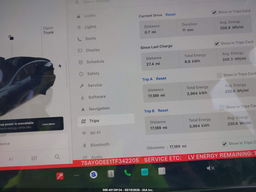 2026 Tesla Model y VIN 7SAYGDEE1TF342205 IAAI salvage auction — REAR END, Original (Texas), sold $20,800 on 2026-07-16 (photo 7)