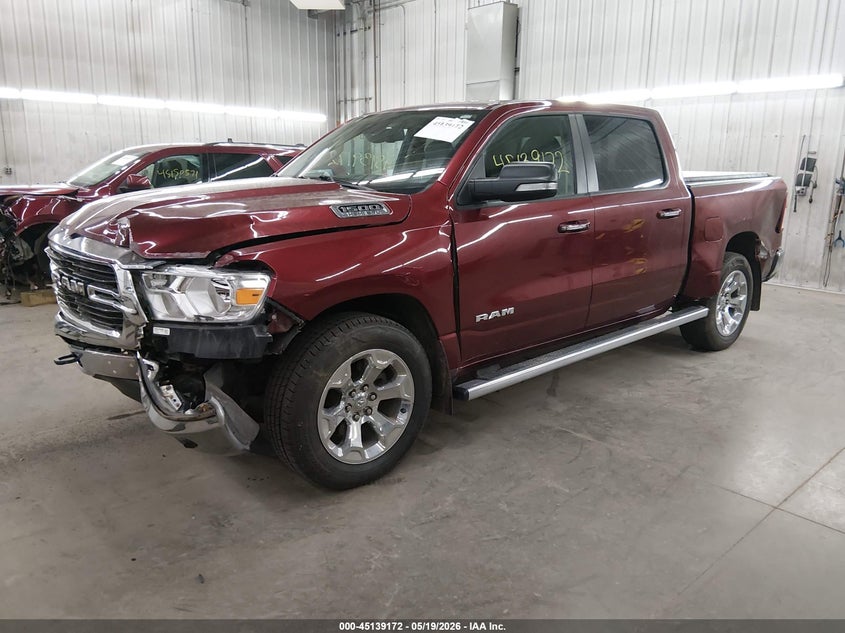 2019 Ram 1500 VIN 1C6SRFFT6KN709810 IAAI salvage auction — FRONT END, Salvage (Minnesota), sold $5,050 on 2026-08-25 (photo 2)