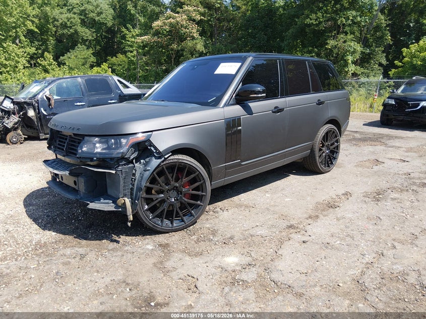 2016 Land rover RANGE ROVER VIN SALGS2EF7GA245957 IAAI salvage auction — FRONT END, Salvage (Mississippi), sold $6,200 on 2026-07-12 (photo 2)