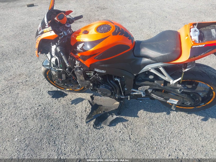 2008 Honda Cbr600 VIN JH2PC40078M100931 IAAI salvage auction — FRONT END, Salvage - Greater Than 75% (Maryland), sold $1,250 on 2026-07-07 (photo 9)