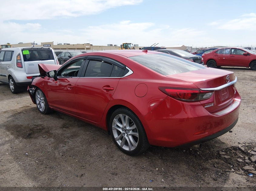 2016 Mazda 6 VIN JM1GJ1T54G1404769 IAAI salvage auction — LEFT FRONT, Salvage (Kansas), sold $1,700 on 2026-07-10 (photo 3)