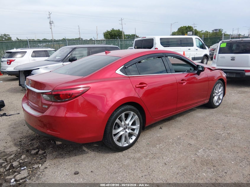 2016 Mazda 6 VIN JM1GJ1T54G1404769 IAAI salvage auction — LEFT FRONT, Salvage (Kansas), sold $1,700 on 2026-07-10 (photo 4)