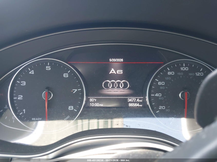 2018 Audi A6 VIN WAUC8AFC4JN063097 IAAI salvage auction — FRONT END, Salvage (California), sold $4,900 on 2026-07-29 (photo 7)