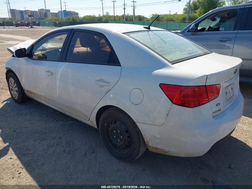 2013 Kia Forte VIN KNAFT4A26D5692828 IAAI salvage auction — FRONT & REAR, Salvage (Texas), sold $325 on 2026-07-13 (photo 3)