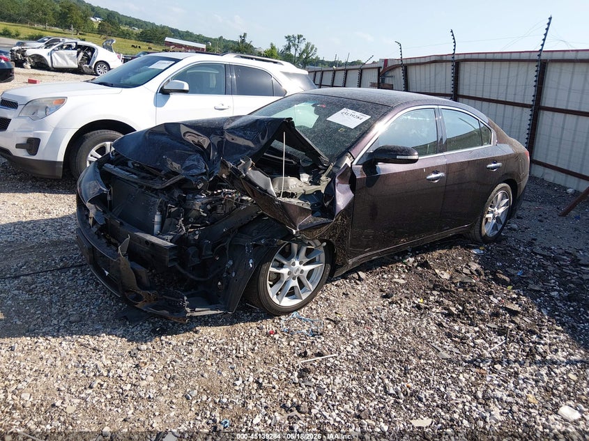 2010 Nissan Maxima VIN 1N4AA5AP2AC859316 IAAI salvage auction — FRONT END, Salvage (Arkansas), sold $850 on 2026-07-09 (photo 2)