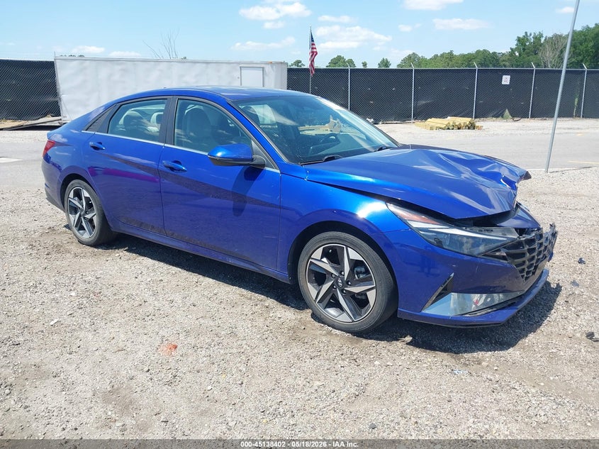 2021 Hyundai Elantra VIN KMHLP4AG2MU120081 IAAI salvage auction — FRONT END, Salvage (South Carolina), sold $3,800 on 2026-07-22 (photo 1)