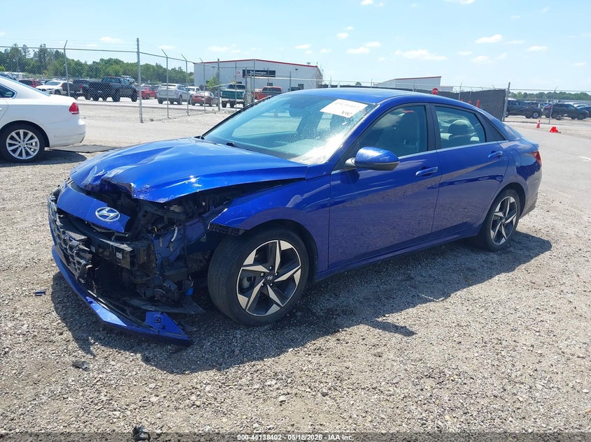 2021 Hyundai Elantra VIN KMHLP4AG2MU120081 IAAI salvage auction — FRONT END, Salvage (South Carolina), sold $3,800 on 2026-07-22 (photo 2)