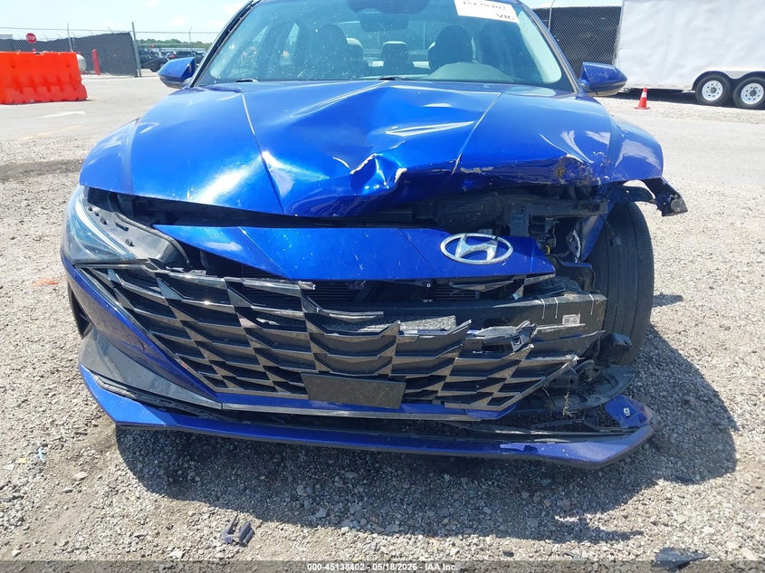 2021 Hyundai Elantra VIN KMHLP4AG2MU120081 IAAI salvage auction — FRONT END, Salvage (South Carolina), sold $3,800 on 2026-07-22 (photo 6)