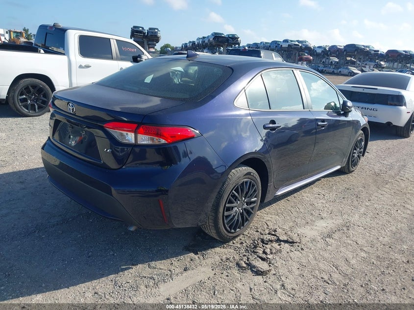 2020 Toyota Corolla VIN 5YFEPRAE7LP089186 IAAI salvage auction — LEFT REAR, Rebuildable (Florida), sold $4,075 on 2026-07-07 (photo 4)