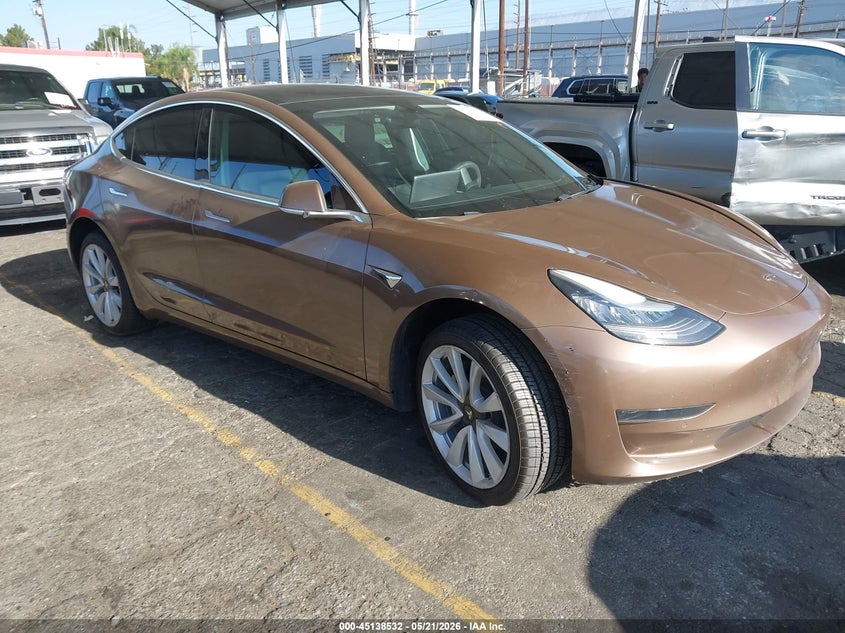 2020 Tesla Model 3 VIN 5YJ3E1EA6LF708894 IAAI salvage auction — LEFT FRONT, Salvage (California), sold $5,125 on 2026-07-09 (photo 1)