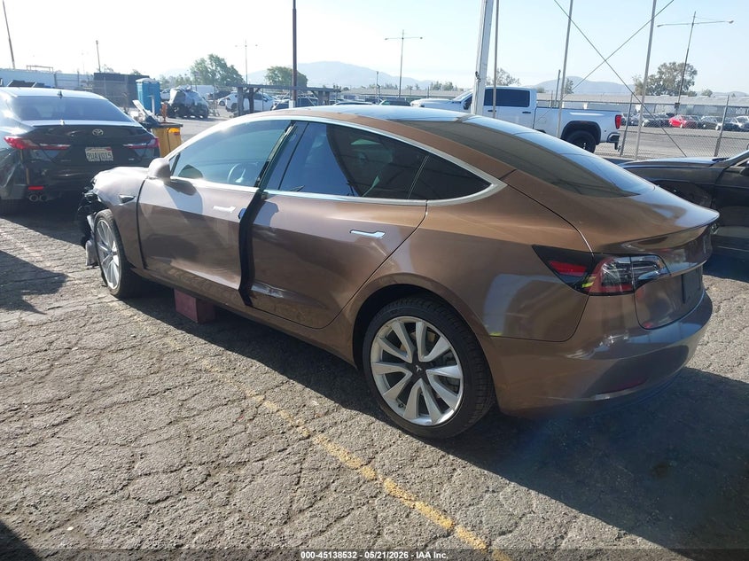 2020 Tesla Model 3 VIN 5YJ3E1EA6LF708894 IAAI salvage auction — LEFT FRONT, Salvage (California), sold $5,125 on 2026-07-09 (photo 3)