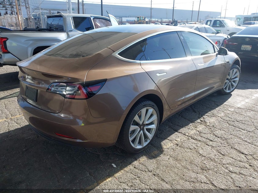 2020 Tesla Model 3 VIN 5YJ3E1EA6LF708894 IAAI salvage auction — LEFT FRONT, Salvage (California), sold $5,125 on 2026-07-09 (photo 4)