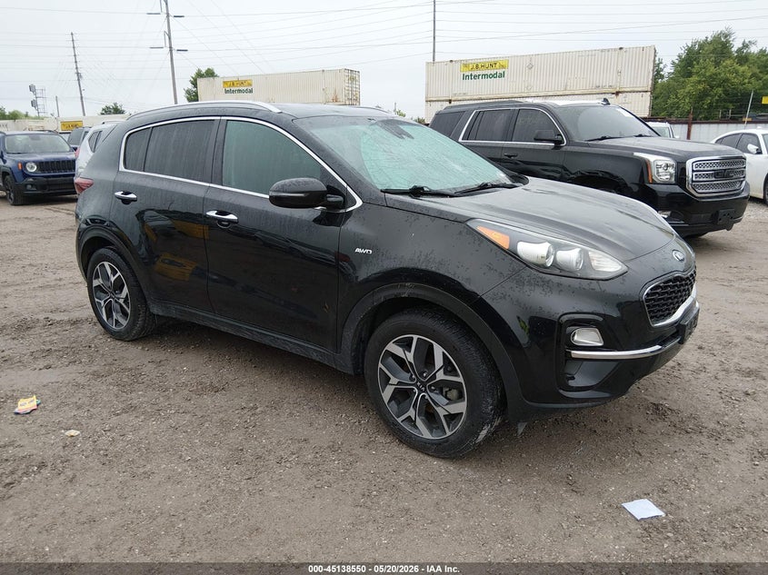 2020 Kia Sportage VIN KNDPNCAC9L7804111 IAAI salvage auction — HAIL, Clear (Missouri), sold $25 on 2026-07-27 (photo 1)