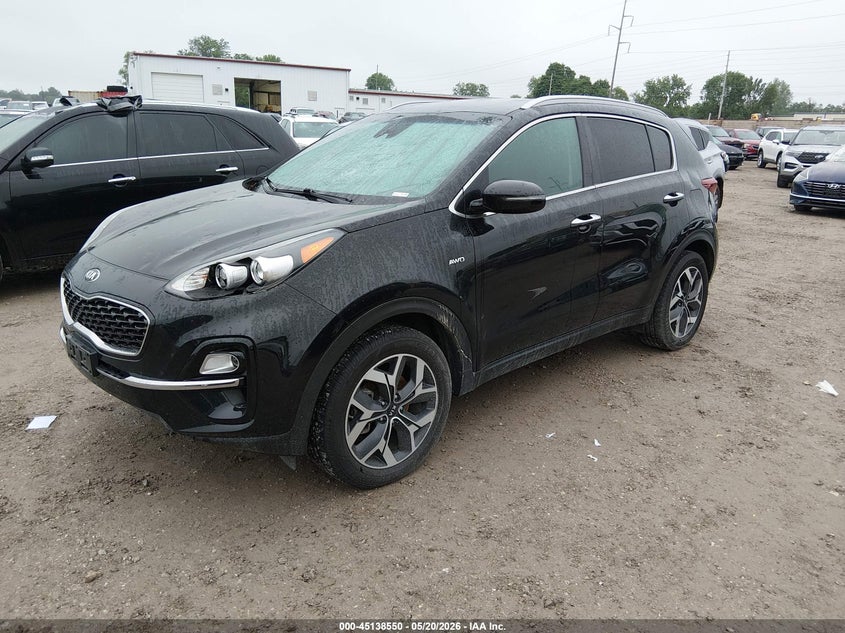 2020 Kia Sportage VIN KNDPNCAC9L7804111 IAAI salvage auction — HAIL, Clear (Missouri), sold $25 on 2026-07-27 (photo 2)