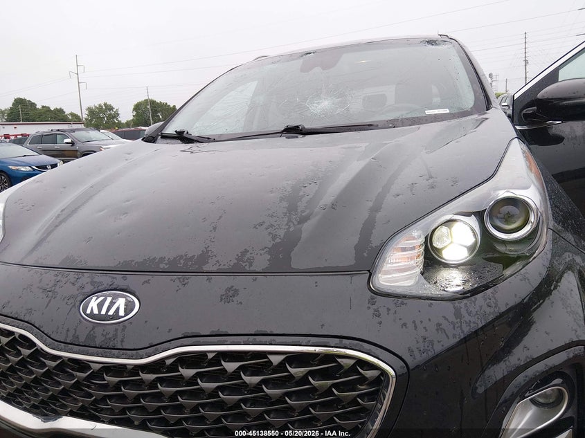 2020 Kia Sportage VIN KNDPNCAC9L7804111 IAAI salvage auction — HAIL, Clear (Missouri), sold $25 on 2026-07-27 (photo 6)