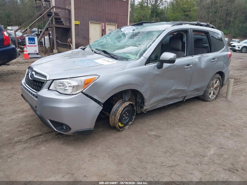 2014 Subaru Forester VIN JF2SJAMC2EH476888 IAAI salvage auction — ROLLOVER, Salvage (Vermont), sold $225 on 2026-07-09 (photo 2)
