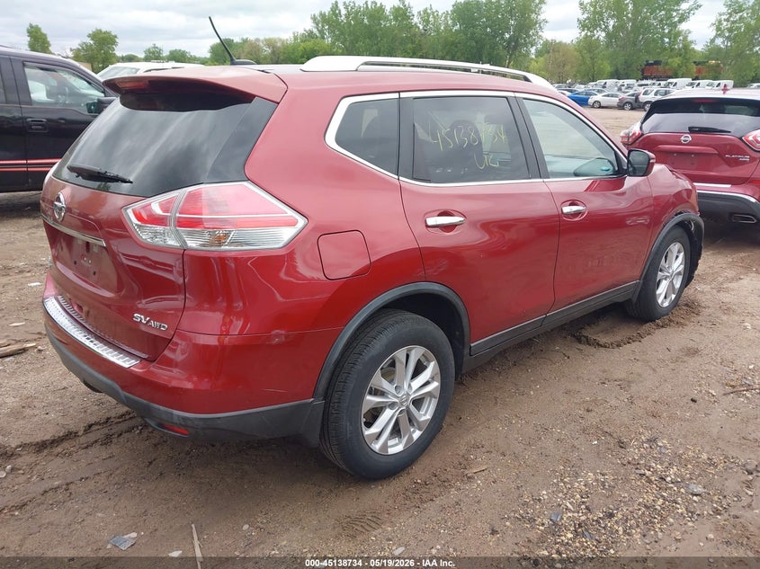 2015 Nissan Rogue VIN KNMAT2MVXFP558161 IAAI salvage auction — RIGHT FRONT, Salvage (Minnesota), sold $1,300 on 2026-07-29 (photo 4)
