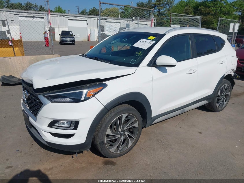 2020 Hyundai Tucson VIN KM8J3CAL7LU155613 IAAI salvage auction — FRONT & REAR, Mv-907A (New York), sold $3,750 on 2026-07-14 (photo 2)