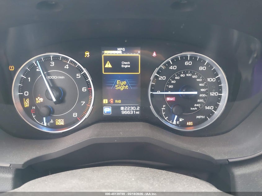 2020 Subaru Ascent VIN 4S4WMARD6L3446369 IAAI salvage auction — HAIL, Salvage (Minnesota), sold $8,900 on 2026-07-27 (photo 7)