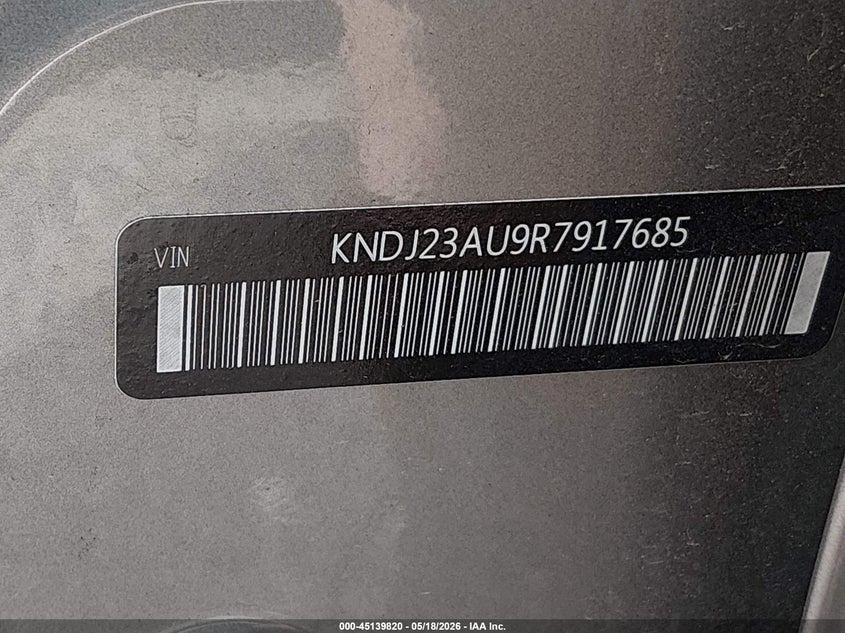 2024 Kia Soul VIN KNDJ23AU9R7917685 IAAI salvage auction — RIGHT SIDE, Bill Of Sale (Washington), sold $3,550 on 2026-07-31 (photo 9)