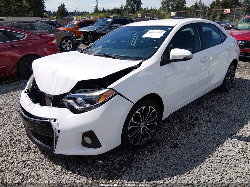 2015 Toyota Corolla VIN 5YFBURHE2FP349936 IAAI salvage auction — FRONT END, Bill Of Sale (Washington), sold $3,850 on 2026-07-08 (photo 2)