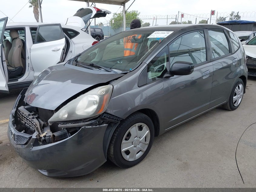 2013 Honda Fit VIN JHMGE8H38DC044506 IAAI salvage auction — FRONT END, Salvage (California), sold $25 on 2026-07-12 (photo 2)