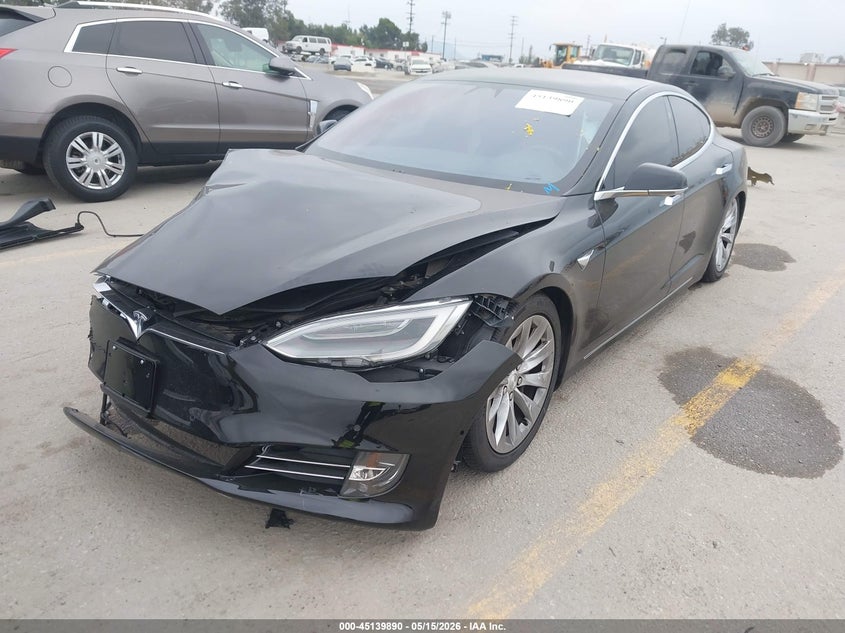2020 Tesla Model s VIN 5YJSA1E26LF363043 IAAI salvage auction — RIGHT FRONT, Salvage (California), sold $9,400 on 2026-07-22 (photo 2)