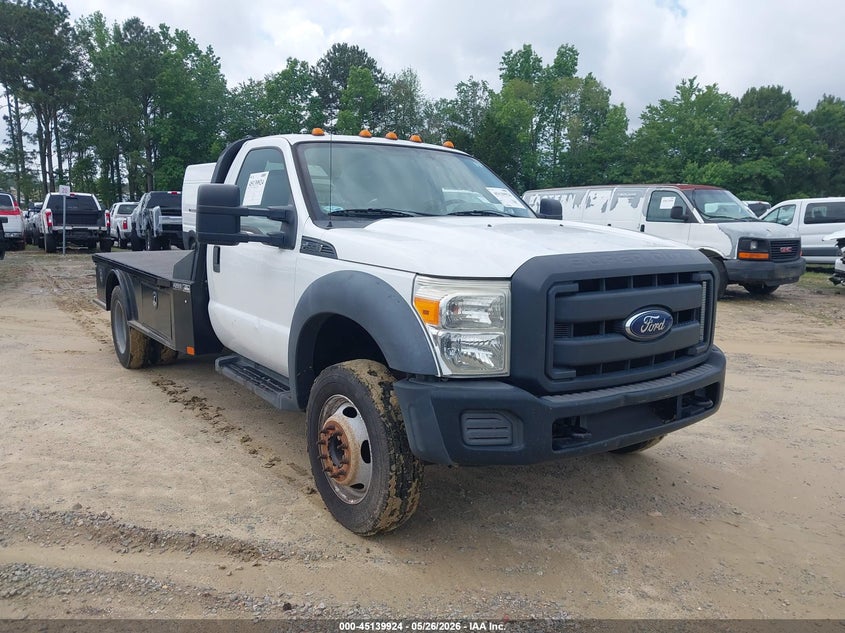 2013 Ford F-550 chassis VIN 1FDUF5GYXDEA57531 IAAI salvage auction — NORMAL WEAR, Clear (North Carolina), sold $25 on 2026-07-29 (photo 1)