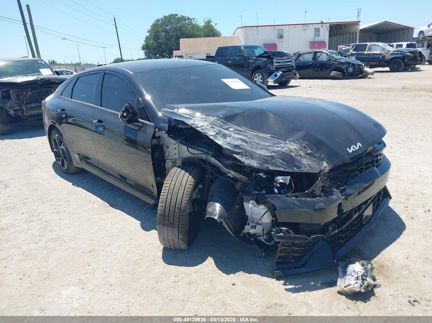 2025 Kia K5 VIN KNAG64J71S5377519 IAAI salvage auction — FRONT END, Rebuildable (Florida), sold $6,900 on 2026-07-28 (photo 1)