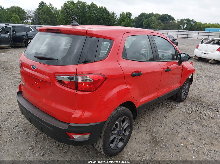 2021 Ford Ecosport VIN MAJ3S2FE6MC454785 IAAI salvage auction — RIGHT FRONT, Salvage (Arkansas), sold $1,800 on 2026-07-08 (photo 4)