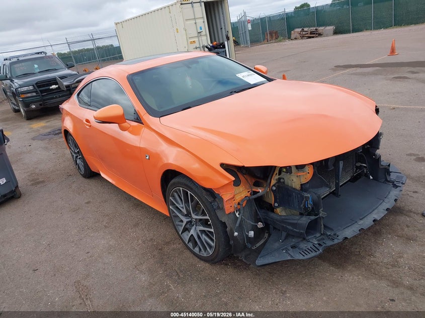2015 Lexus Rc VIN JTHSE5BC4F5005694 IAAI salvage auction — FRONT END, Regular (South Dakota), sold $725 on 2026-07-28 (photo 1)