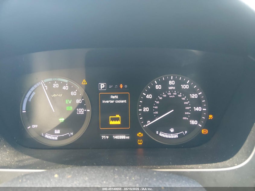 2017 Hyundai Sonata VIN KMHE24L11HA059216 IAAI salvage auction — FRONT END, Salvage (South Carolina), sold $925 on 2026-07-14 (photo 7)