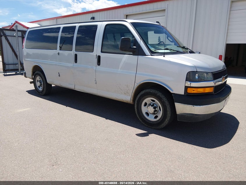 2018 Chevrolet Express 3500 VIN 1GAZGPFGXJ1300486 IAAI salvage auction — NORMAL WEAR, Sf97 (Colorado), sold $20,500 on 2026-07-08 (photo 1)