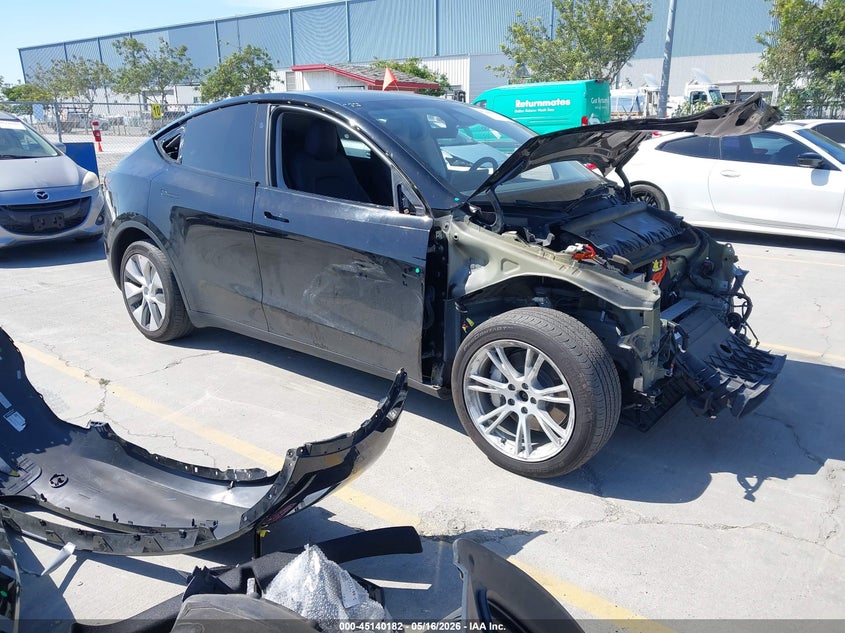2023 Tesla Model y VIN 7SAYGDEE8PF824143 IAAI salvage auction — FRONT END, Salvage (California), sold $12,900 on 2026-07-10 (photo 1)