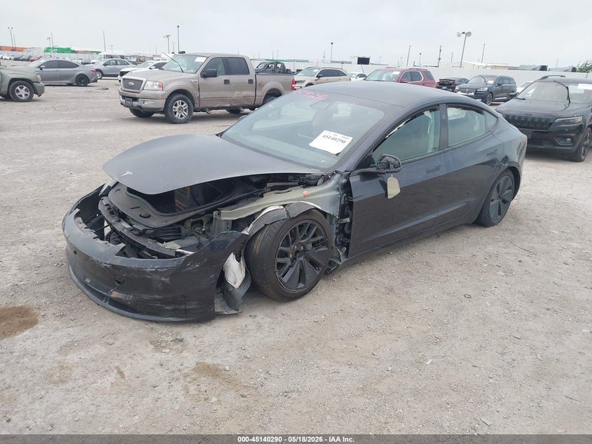 2024 Tesla Model 3 VIN 5YJ3E1EA5RF869312 IAAI salvage auction — LEFT FRONT, Salvage (Texas), sold $11,700 on 2026-07-15 (photo 6)