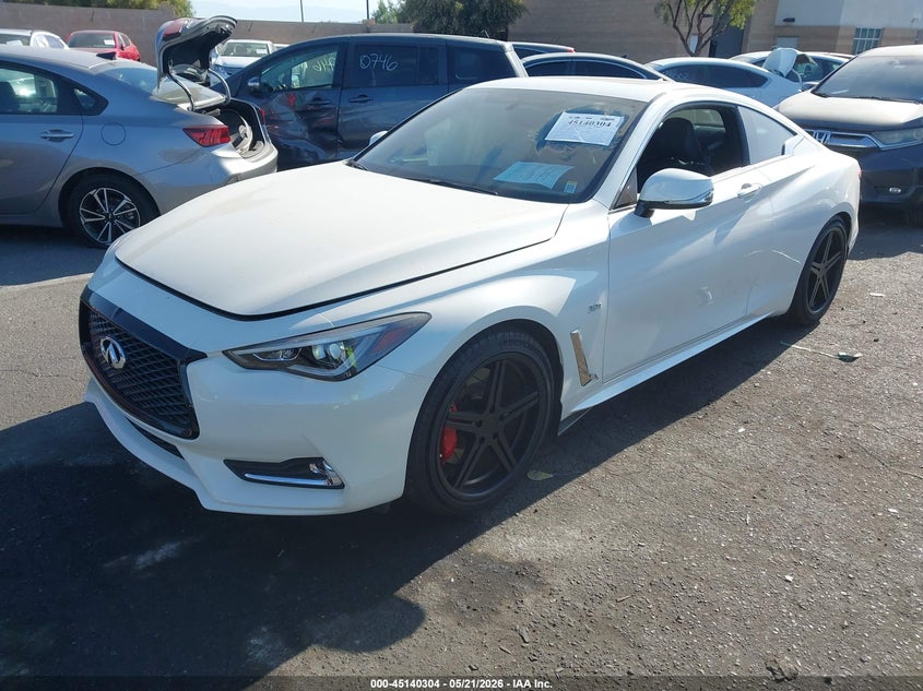 2017 Infiniti Q60 VIN JN1EV7EKXHM360166 IAAI salvage auction — RIGHT REAR, Salvage Certificate (California), sold $6,400 on 2026-07-31 (photo 2)