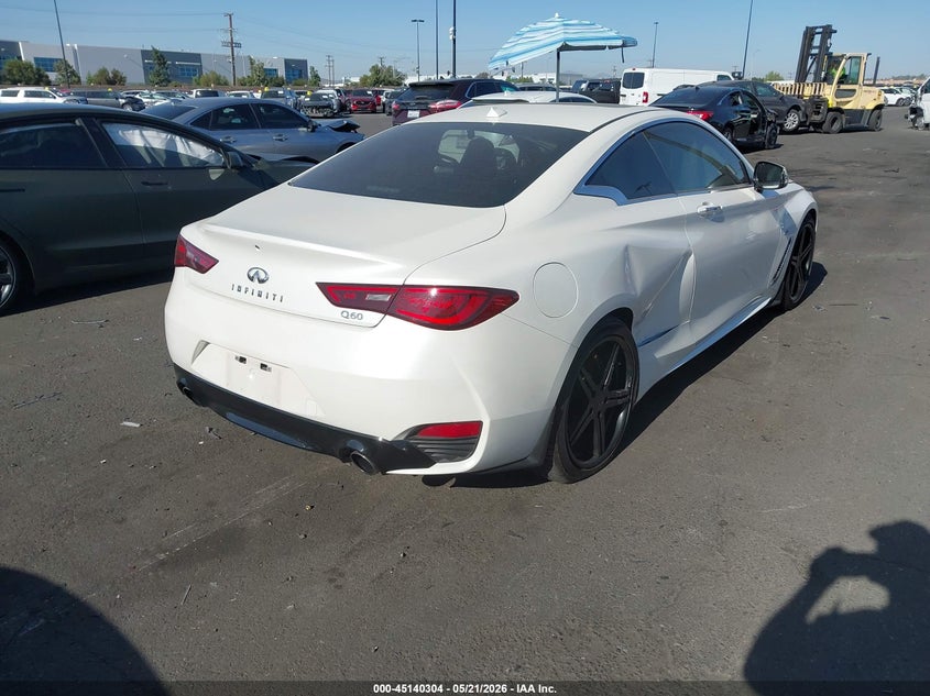 2017 Infiniti Q60 VIN JN1EV7EKXHM360166 IAAI salvage auction — RIGHT REAR, Salvage Certificate (California), sold $6,400 on 2026-07-31 (photo 4)