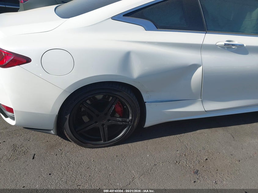2017 Infiniti Q60 VIN JN1EV7EKXHM360166 IAAI salvage auction — RIGHT REAR, Salvage Certificate (California), sold $6,400 on 2026-07-31 (photo 6)