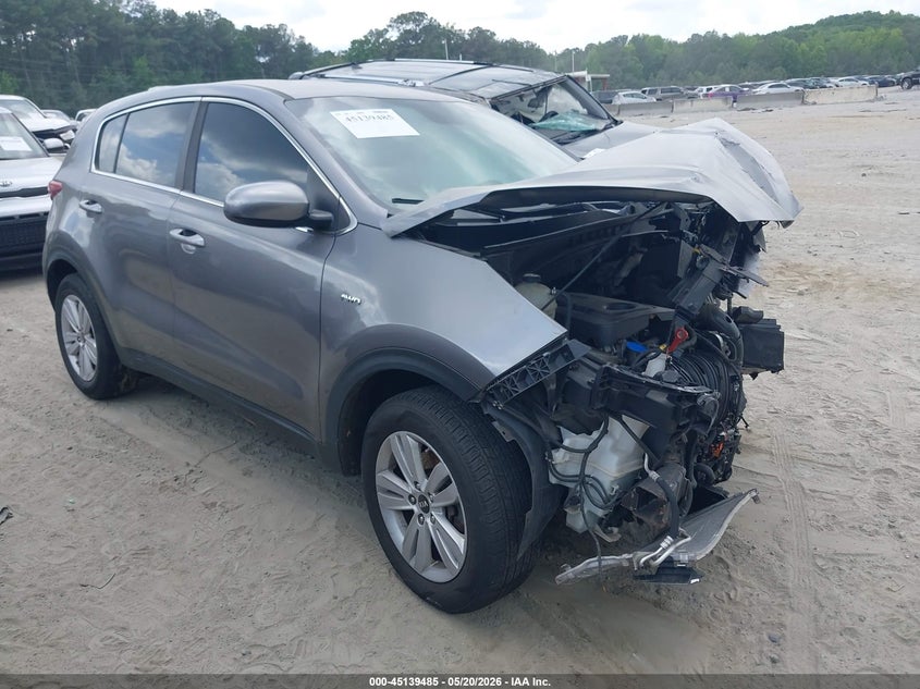 2017 Kia Sportage VIN KNDPMCAC8H7261375 IAAI salvage auction — FRONT END, Salvage (Georgia), sold $300 on 2026-07-28 (photo 1)
