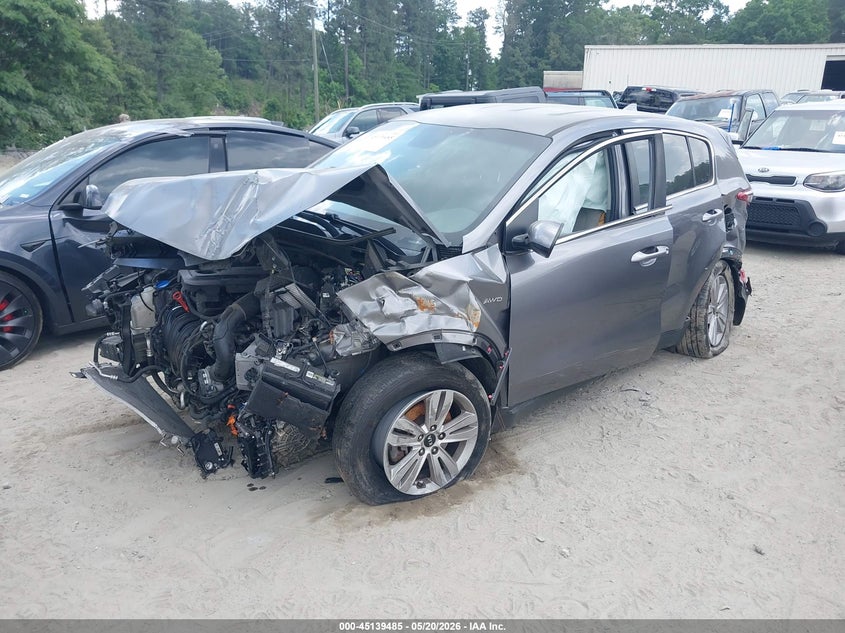 2017 Kia Sportage VIN KNDPMCAC8H7261375 IAAI salvage auction — FRONT END, Salvage (Georgia), sold $300 on 2026-07-28 (photo 2)