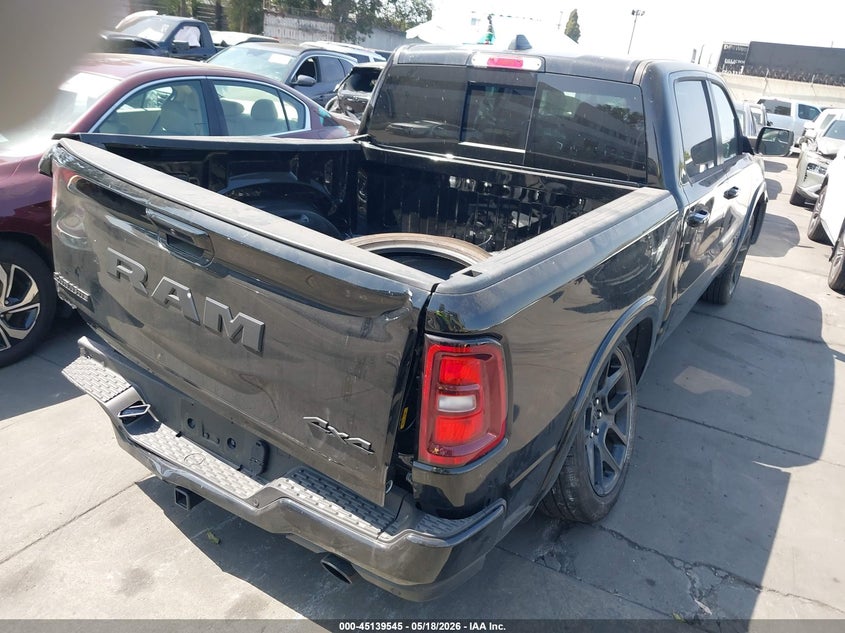 2025 Ram 1500 VIN 1C6SRFJP8SN774961 IAAI salvage auction — LEFT REAR, Wait Title, sold $14,875 on 2026-09-02 (photo 4)